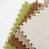Детский мягкий пол с ковролином NEEU 60x60 см, бежевый 04