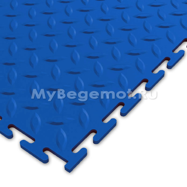 Модульное напольное ПВХ покрытие M-TILE HARD STEEL, RAL 5005, Синий.