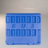 Мягкая защитная 3D панель для стен "BUS"