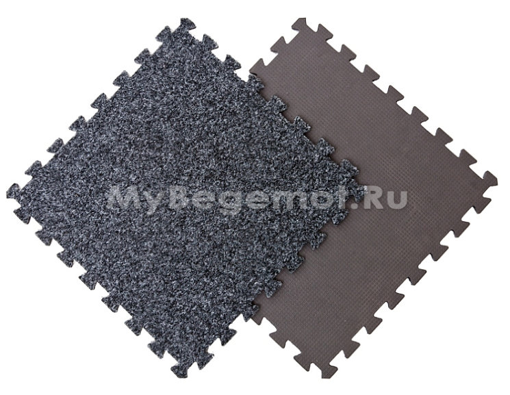 Мягкие модульные плитки-пазлы с ковролином MTC-514 Grey